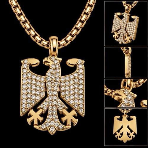Bundesadler anhänger zirkonia - bundesadler,