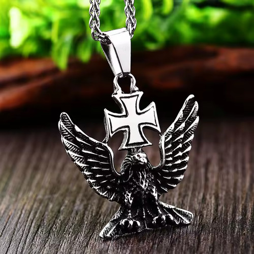 316l edelstahl adler - adler, kreuz