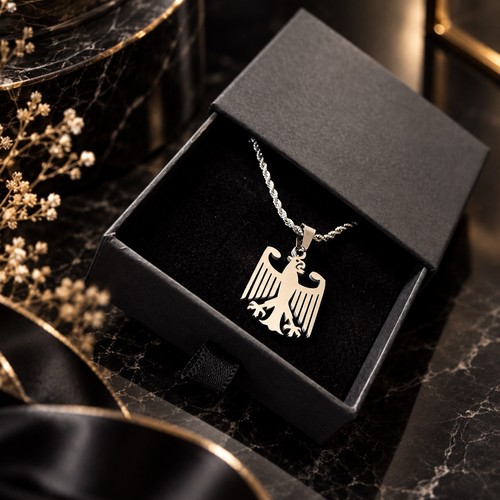 Edelstahl adlerkette herren - adlerkette,
